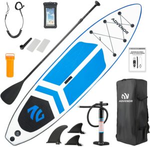 ADVENOR Extra Wide Inflatable Stand Up Paddle Board